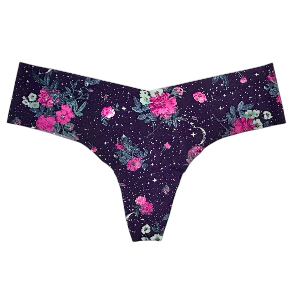 **SOLD** VS Floral Night Sky Seamless NO SHOW Thong